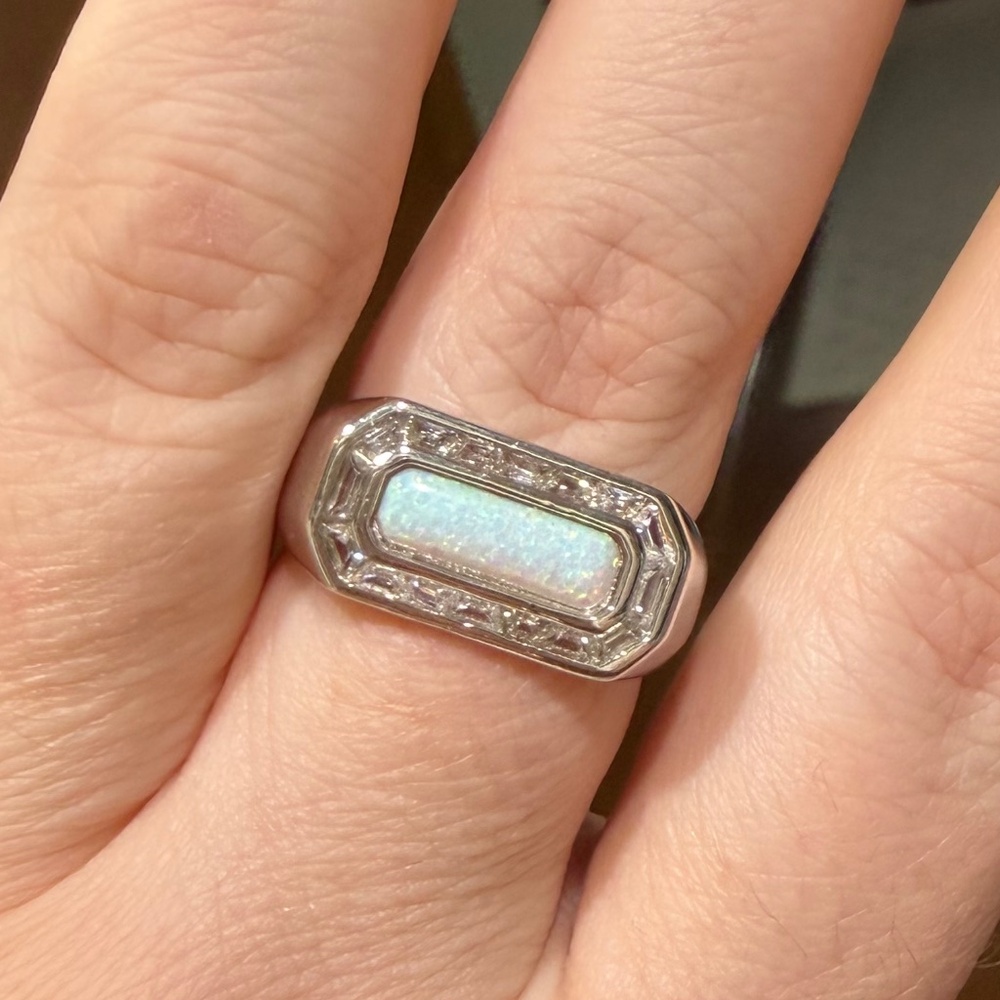 Bomb Party October Birthday 2025 opal ring